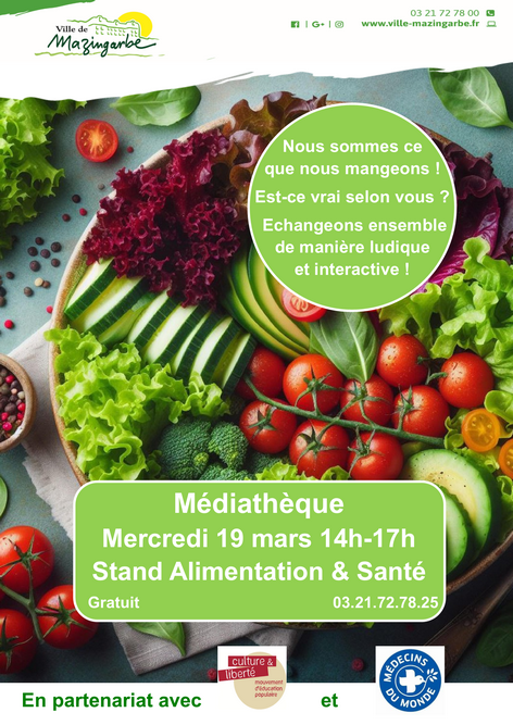 AFFICHE STANDALIMENTATION et santé