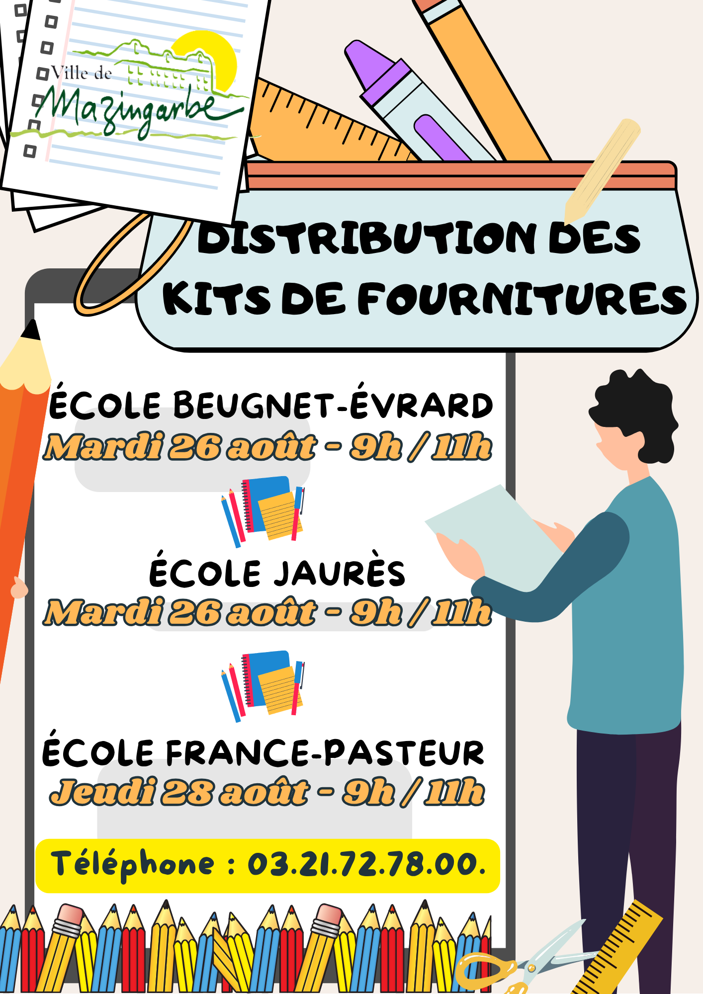 Proposition distribution kits de fournitures
