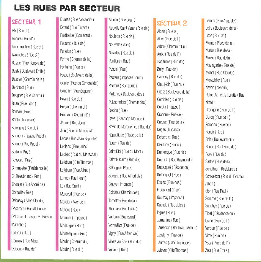 collecte dechets rue